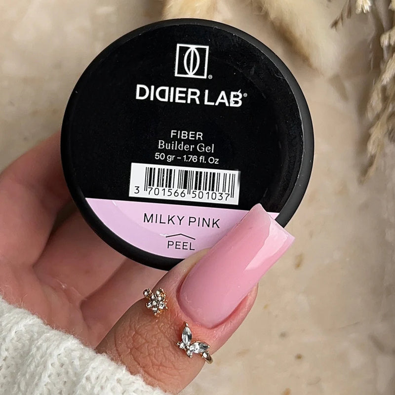 Fiber Builder Gel, Milky Pink, 50g.